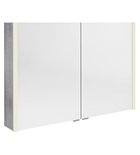 Photo: ALIX Mirror cabinet with LED lighting 106x70x17,5cm, silver oak