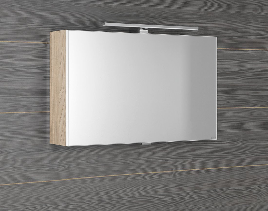 Sapho CLOE galerka s LED osvětlením 80x50x18cm, jilm bardini CE080-0013