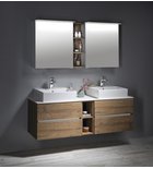 Photo: LINEX mirror cabinet incl. LED light, 60x70x15cm, left/right, Elm Bardini