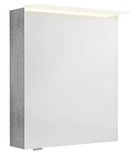 Photo: LINEX szafka z lustrem, oświetlenie LED, 60x70x15cm, lewa/prawa, dąb srebrny