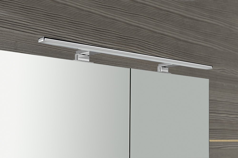 Sapho MIRRÓ galerka s LED osvětlením, 100x70x16cm, dub stříbrný MC100-0011