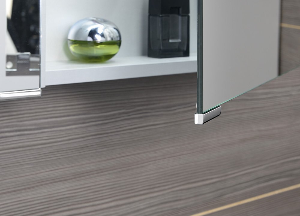 Sapho MIRRÓ galerka s LED osvětlením, 100x70x16cm, dub stříbrný MC100-0011