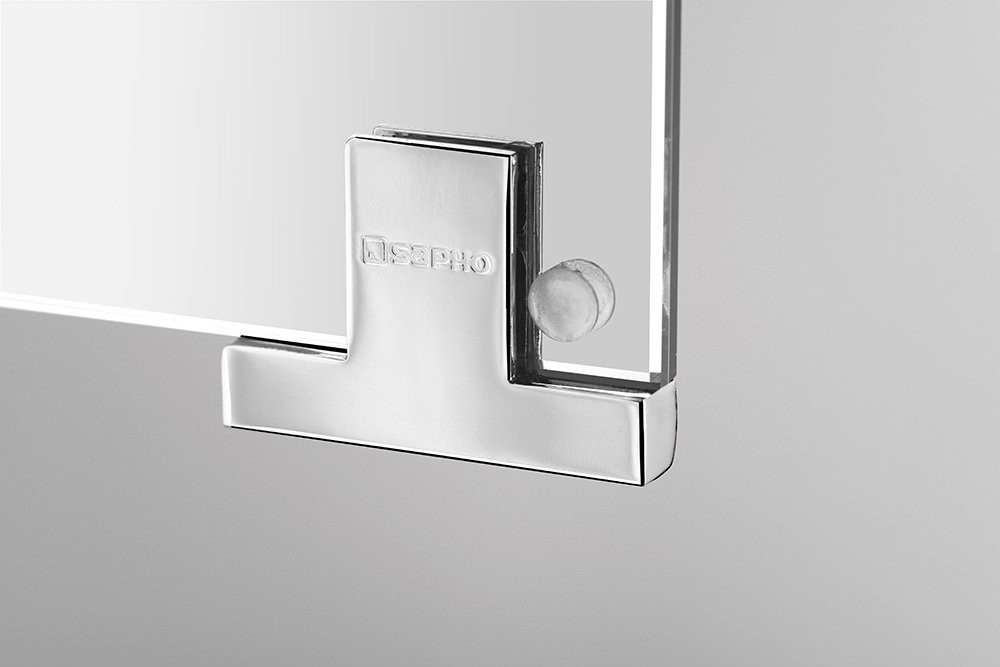 Sapho MIRRÓ galerka s LED osvětlením, 100x70x16cm, dub stříbrný MC100-0011