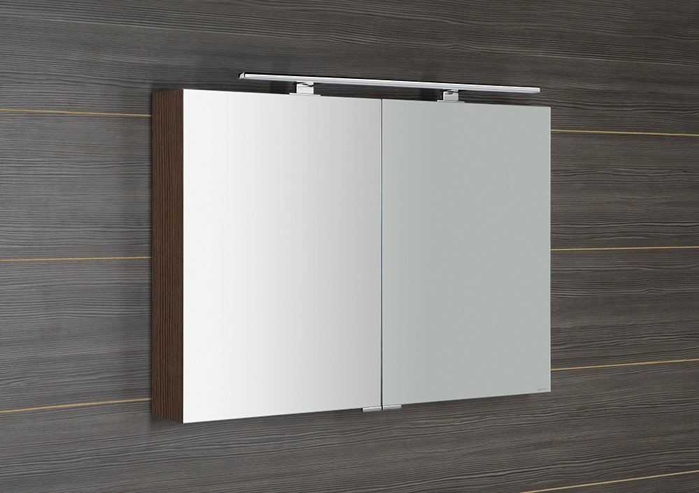 Sapho MIRRÓ galerka s LED osvětlením, 100x70x16cm, borovice rustik MC100-0016