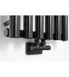 Photo: TWIN BLACK připojovací sada ventilů pro středové připojení, černá mat