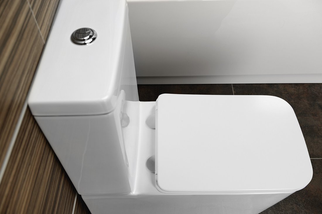 Sapho PORTO WC kombi, Rimless, spodní/zadní odpad, bílá PC102WR