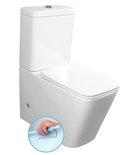 Photo: PORTO WC kompakt WC Rimless ze spłuczką , uniwersalny odplyw