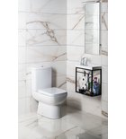 Photo: TYANA SHORT Close Coupled Toilet+Flush Mech, P-trap, white