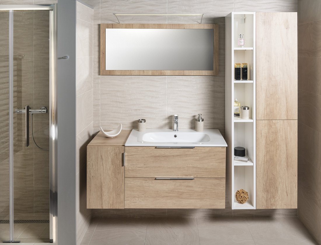 Sapho ESPACE skříňka 35x172x32cm, 2x dvířka, levá/pravá, borovice rustik ESC230-1616
