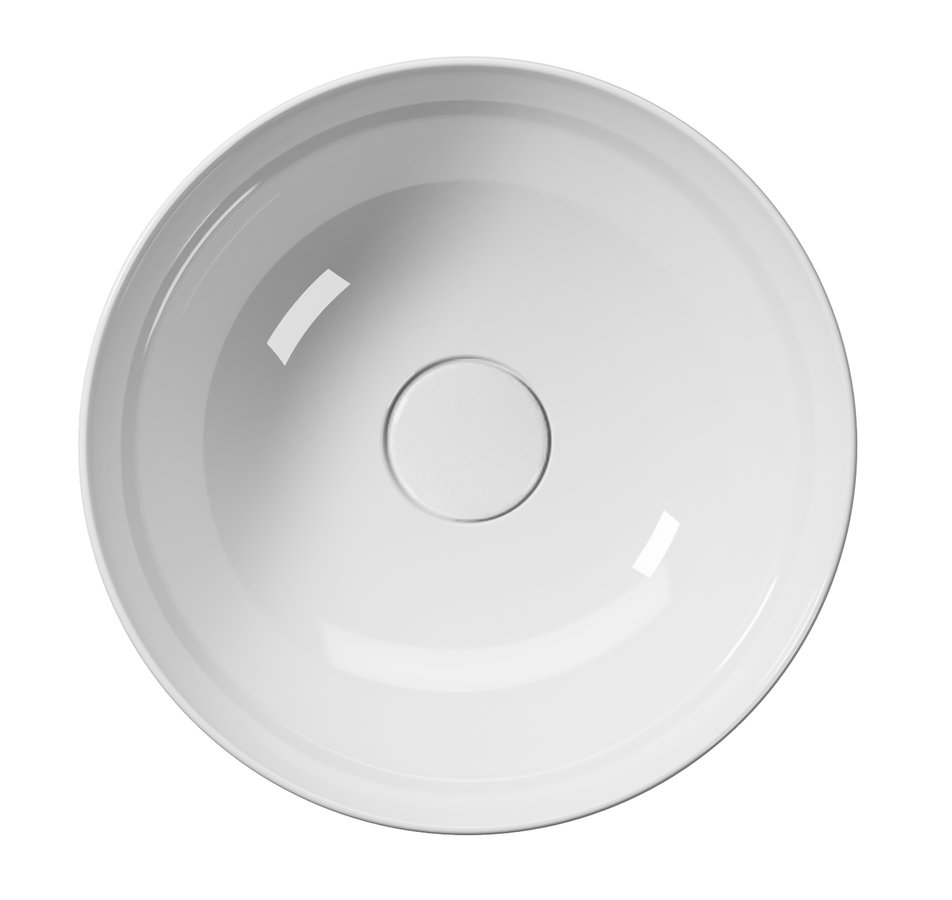 GSI PURA keramické umývátko na desku, průměr 32cm, bílá ExtraGlaze 885411