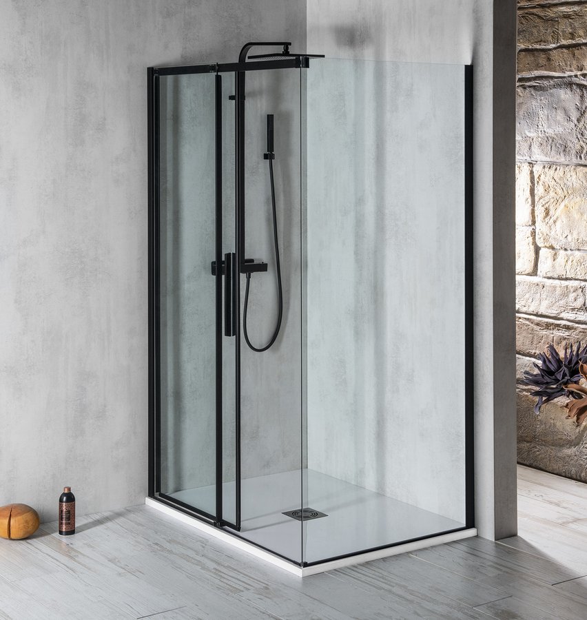 Polysan ALTIS BLACK obdélníkový sprchový kout 1200x900 mm, L/P varianta AL3012BAL6012B