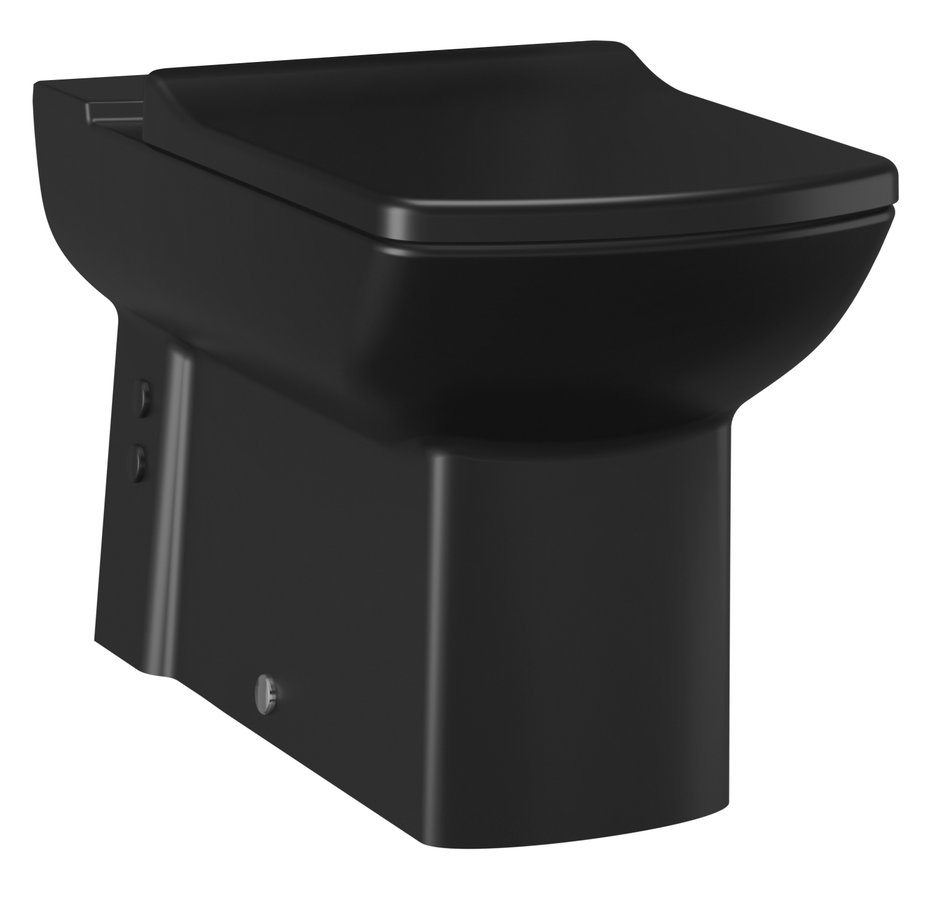LARA WC mísa pro kombi, spodní/zadní odpad, černá mat LR360-11SM00E-0000