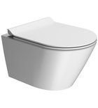 Photo: KUBE X závesná WC misa, Swirlflush, 36x50cm, biela dual-mat