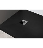 Photo: MITIA Cultured Marble Shower Tray, rectangular 120x90cm, black