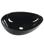 Photo: PRIORI  umywalka ceramiczna nablatowa,51x38 cm, czarna