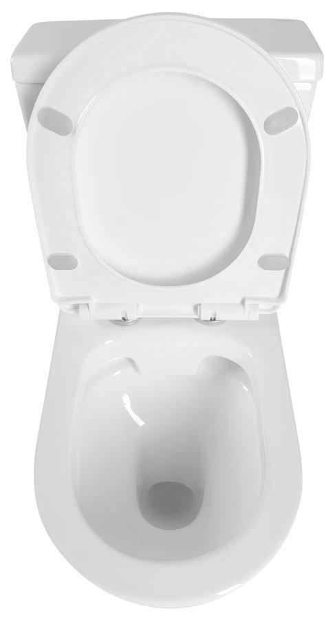 Aqualine JALTA WC kombi, Rimless, spodní/zadní odpad, bílá PB103RW