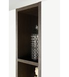 Photo: ESPACE otvorená policová skrinka 20x172x32cm, čierna mat