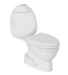Photo: KID Children's Close Coupled Toilet, S-trap, weiss