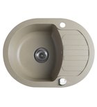 Photo: Inset Granite Sink with drainer, 61x46,5cm, beige