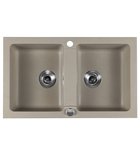 Photo: Double Granite Sink, 78x47,5cm, beige