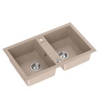 Photo: Double Granite Sink, 78x48cm, beige