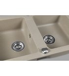 Photo: Double Granite Sink, 78x47,5cm, beige