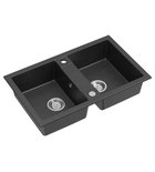 Photo: Double Granite Sink, 78x48cm, black