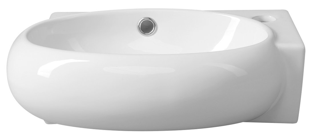 Sapho RIBERA keramické umývátko rohové 43x28,5 cm, otvor pro baterii vpravo, bílá AR497
