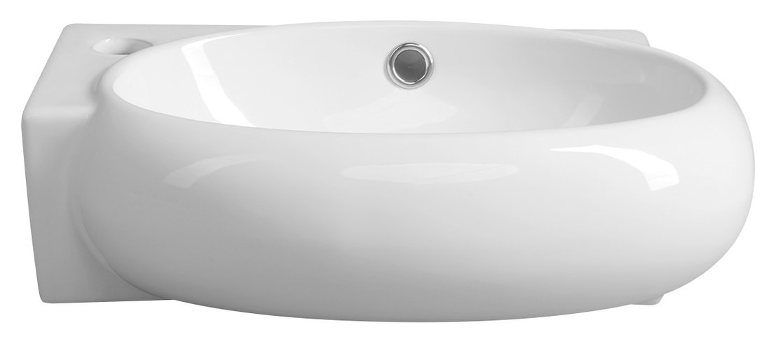 Sapho RIBERA keramické umývátko rohové 43x28,5 cm, otvor pro baterii vlevo, bílá AR498
