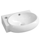 Photo: RIBERA Ceramic Washbasin 43x28,5x15 cm, wall-mounted (tap hole on the LHS)
