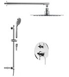 Photo: RHAPSODY concealed shower set with water tap, 2 outlets, sliding shower holder with connection, chrome