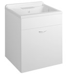 Photo: Plastic sink with cabinet 60x50 cm, including siphon
