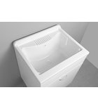 Photo: Plastic sink with cabinet 60x50 cm, including siphon