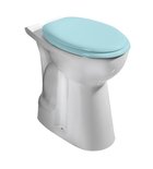 Photo: HANDICAP WC mísa kombi, zvýšený sedák, spodní odpad, 36,5x67,2cm, bílá