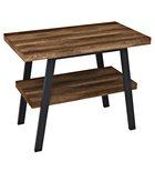 Photo: TWIGA washbasin table 80x72x50 cm, black matt/oak dark