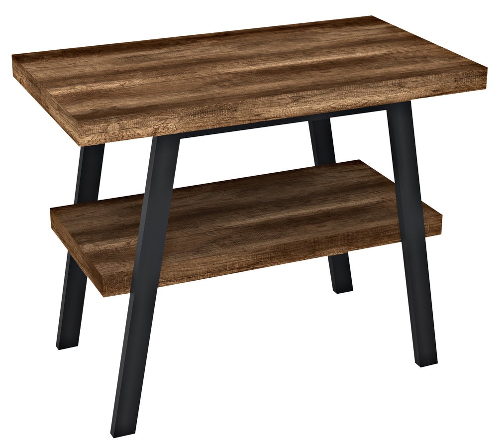 TWIGA umyvadlový stolek 80x72x50 cm, černá mat/dub tmavý VC442-80-11