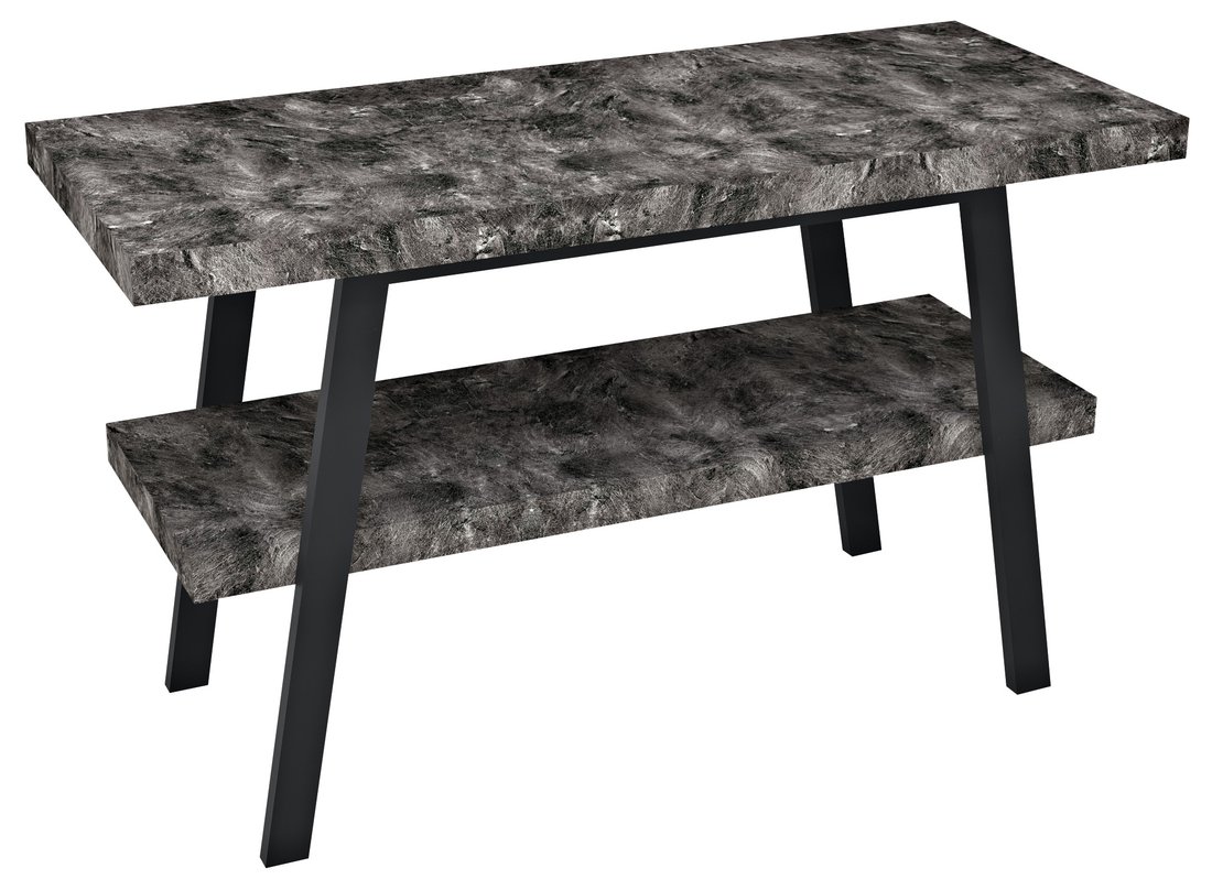 TWIGA umyvadlový stolek 120x72x50 cm, černá mat/štípaný kámen VC453-120-9