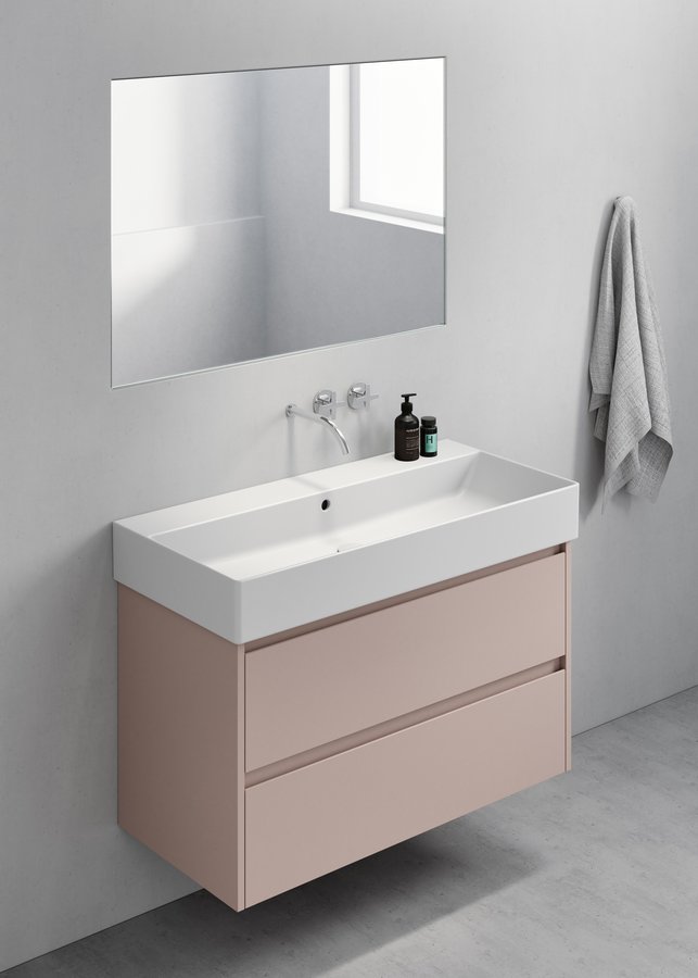 GSI KUBE X keramické umyvadlo 100x47cm, bez otvoru, bílá ExtraGlaze 9423011