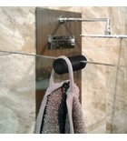 Photo: Závěsný háček na sprchovou zástěnu, černá mat