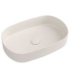 Photo: INFINITY OVAL Countertop washbasin, 55x36 cm, matt Ivory