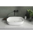 Photo: INFINITY OVAL keramické umývadlo na dosku, 55x36cm, biela matná