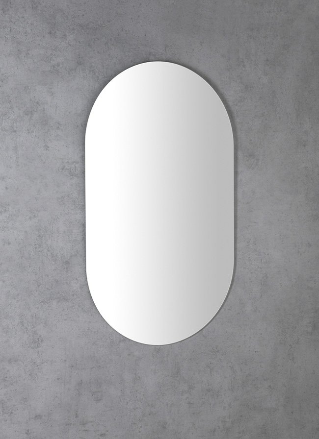 Aqualine Zrcadlo oválné 50x85cm, bez úchytu 22504