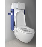 Photo: Závěsné WC Nera s podomítkovou nádržkou a tlačítkem Geberit, bílá
