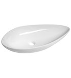 Photo: OVALI Ceramic Washbasin 74x38,5cm, white
