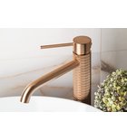 Photo: FLAWO Tall Washbasin Mixer Tap without Pop Up Waste, copper matt
