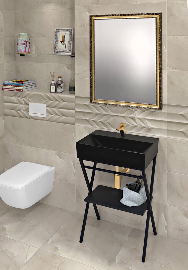 Isvea SISTEMA keramické umyvadlo 60x42cm, černá mat 10SF50060-2N