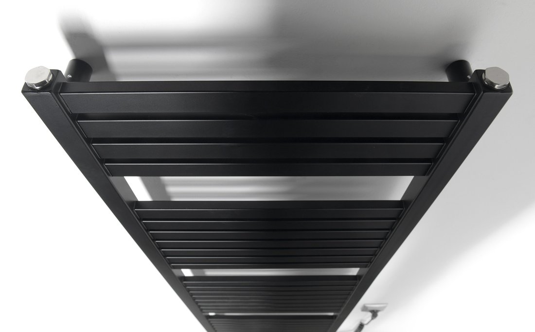 Aqualine TONDI-E elektrické otopné těleso rovné 450x1330 mm, 500 W, černá mat DE476T