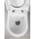 Photo: Závěsné WC Nera s podomítkovou nádržkou do sádrokartonu a tlačítkem Geberit, bílá