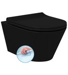 Photo: AVVA wall hung toilet, Rimless, 35,5x53cm, black matt