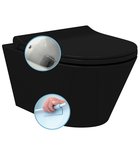 Photo: AVVA CLEANWASH wall hung toilet with bidet shower, Rimless, 35,5x53cm, black matt